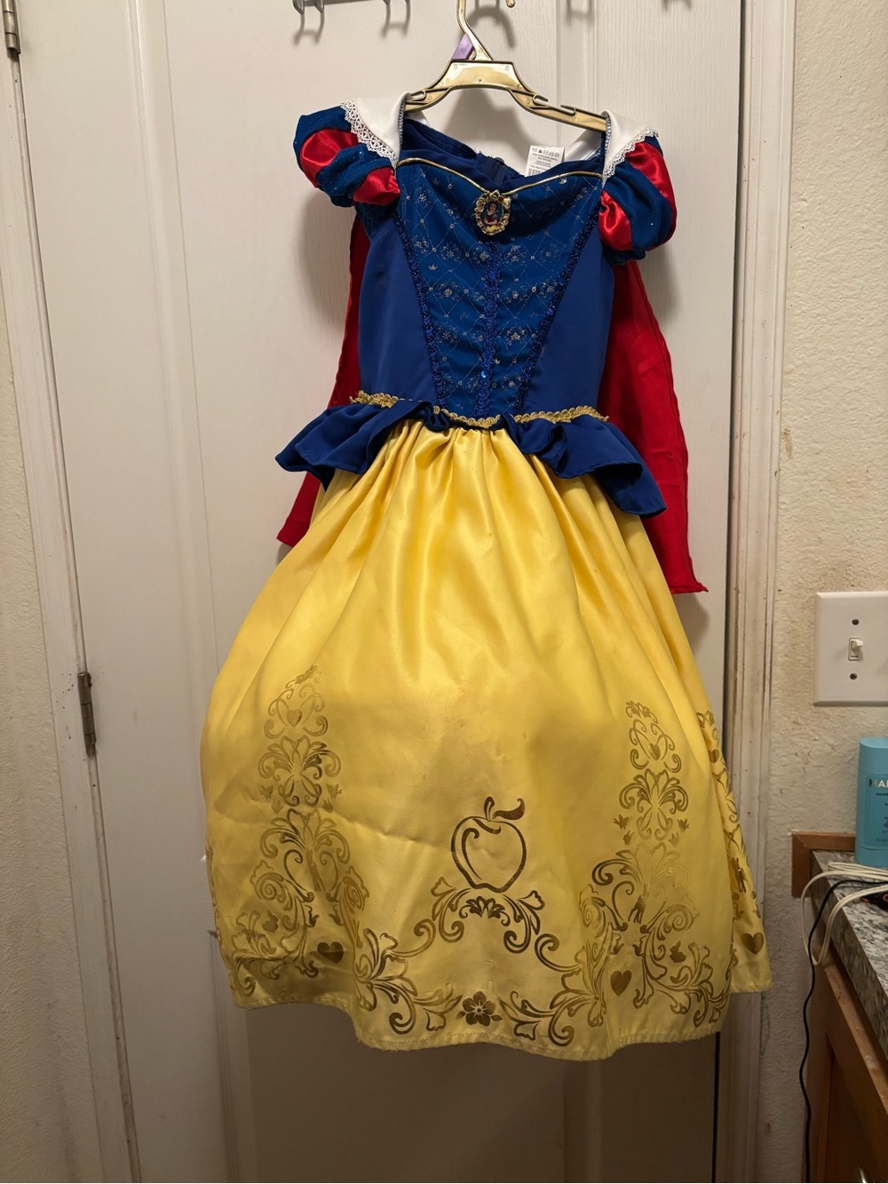 Disney Royal Princess Dress in Blue, Yellow & Red